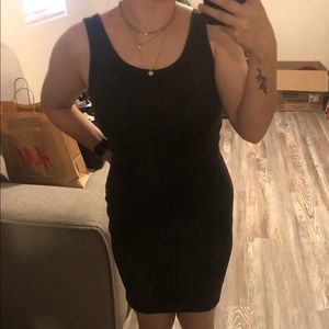Charcoal bodycon dress